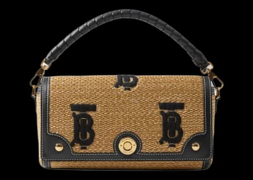 Burberry Top Handle Note Bag Natural/Black
