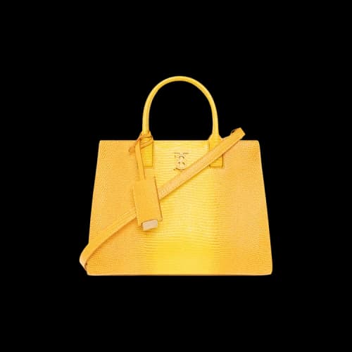 Burberry Mini Frances Embossed Tote 'Yellow'