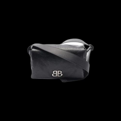 Balenciaga Monaco Flap Messenger Bag 'Black'