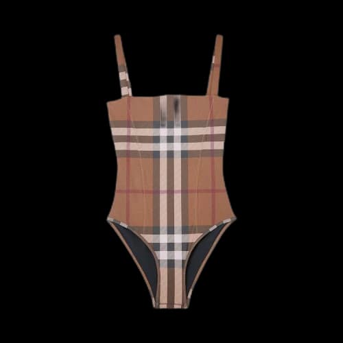Burberry Vintage Check One Piece Swimsuit 'Birch Brown'