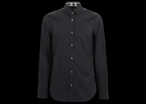 Burberry Long Sleeve Logo Shirt Black