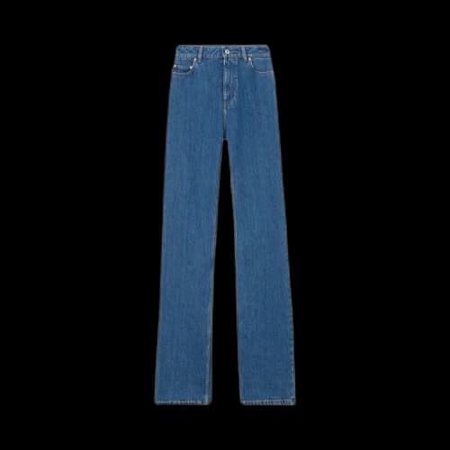 Burberry High Waisted Straight Leg Jeans 'Classic Blue'