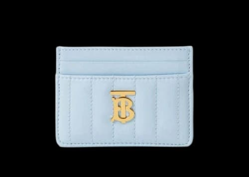 Burberry Quilted Lola Card Holder Blue