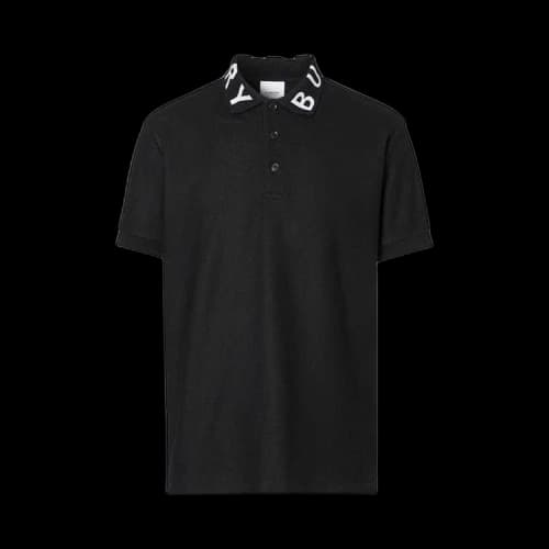 Burberry Ryland Collar Logo Polo 'Black'