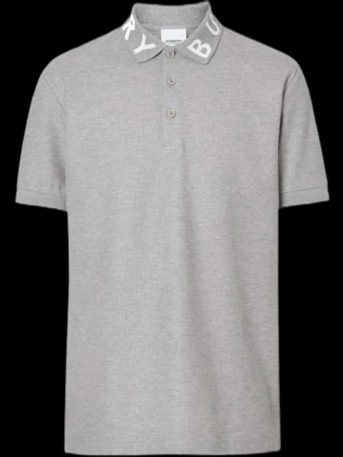 Burberry Ryland Collar Logo Polo Grey