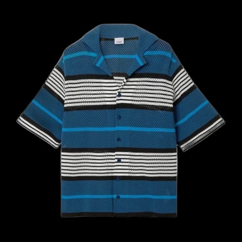 Burberry Knit V Neck 'Rich Navy'