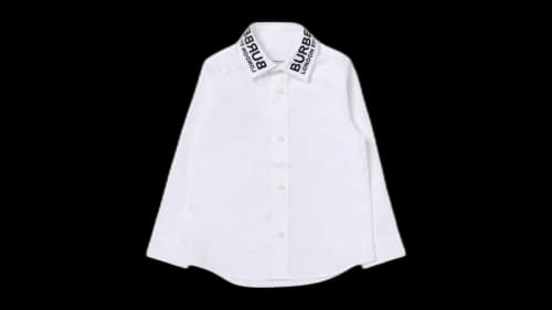 Burberry Boys Owen Logo Shirt White