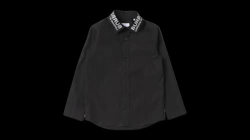 Burberry Boys Owen Logo Shirt Black