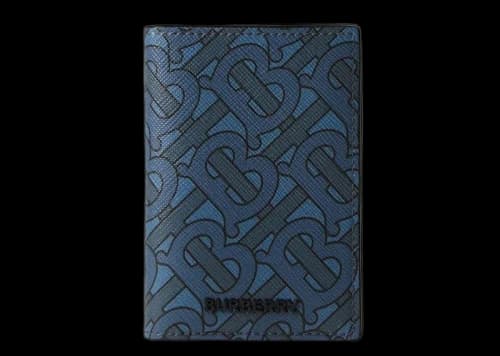 Burberry TB Monogram Bifold Card Holder Navy