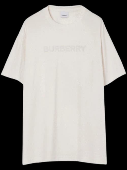 Burberry Harriston Short-Sleeve T-shirt Ivory/White