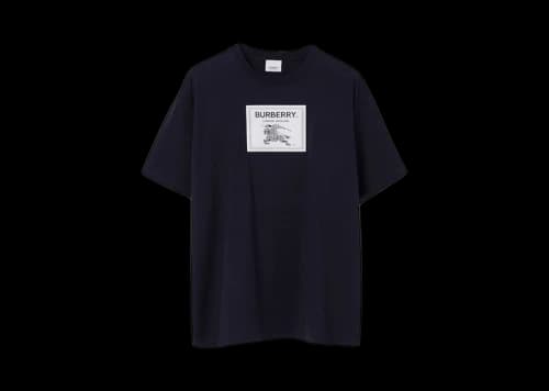Burberry Prorsum Label Cotton T-shirt Smoked Navy