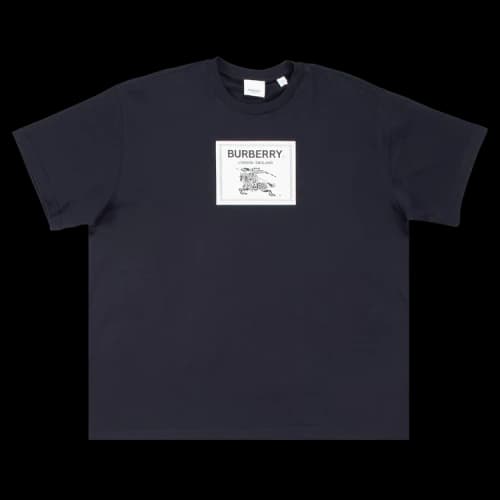 Burberry Roundwood Label Short-Sleeve T-Shirt 'Smoked'