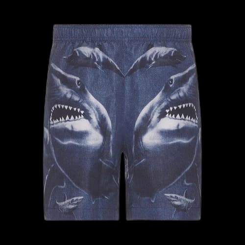 Burberry Martin Block Swim Shorts Blue