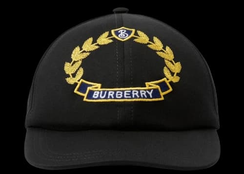 Burberry Oak Leaf Crest Baseball Cap Black