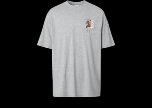 Burberry Contrast Logo T-shirt Grey
