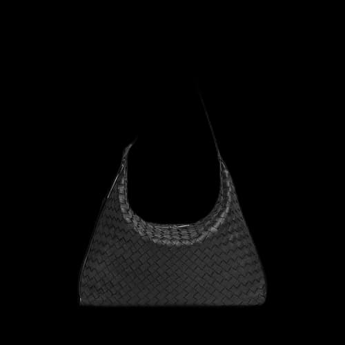 Bottega Veneta Traveller Shoulder Bag 'Black/Silver'