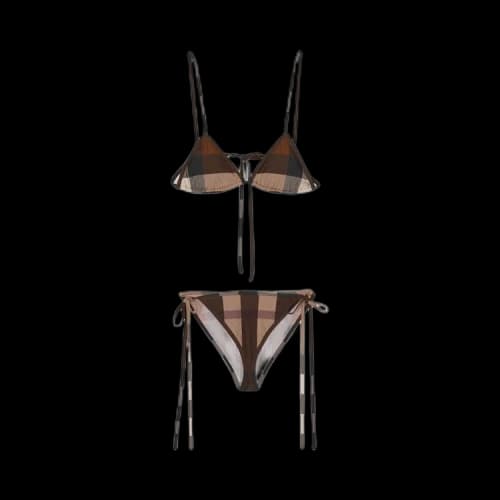 Burberry Triangle Bikini Set 'Birch Brown'
