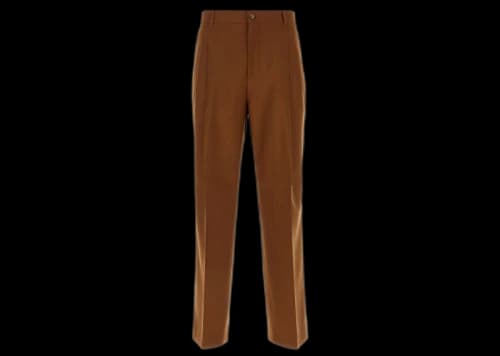Burberry Straight-Leg Tailored Trousers Brown