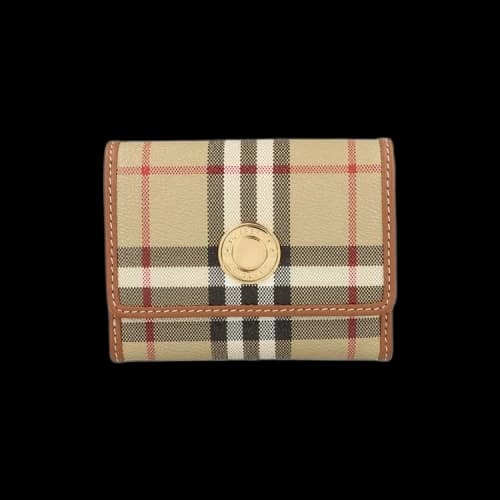 Burberry Lancaster Check Trifold Wallet Archive Beige