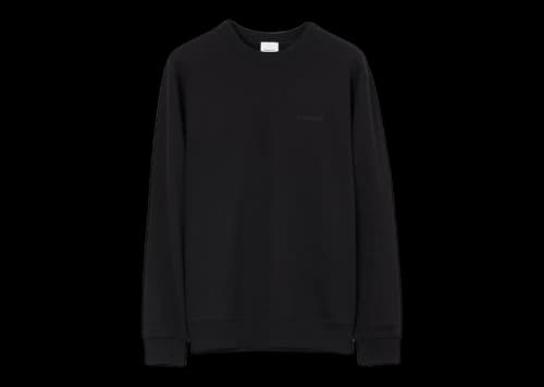Burberry Check EKD Cotton Sweatshirt Black