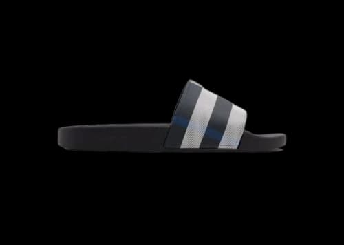 Burberry Furley Slides Black White