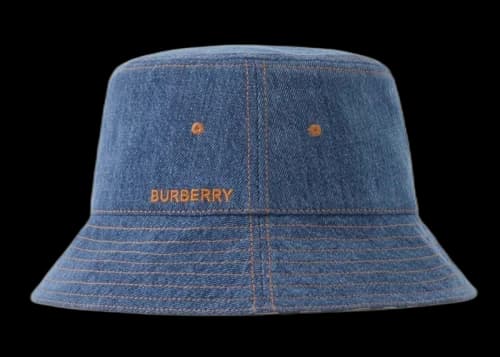 Burberry Denim Bucket Hat Blue