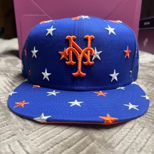 New Era New York Mets Star Scatter 9FIFTY Snapback Cap Blue