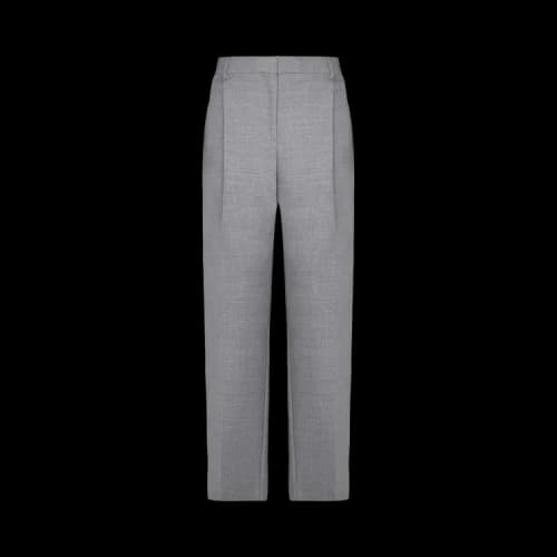 Burberry Gaelle Wide-Leg Trousers Grey