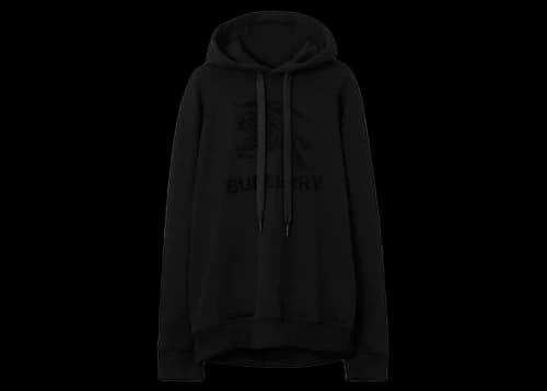 Burberry EKD Cotton Hoodie Black