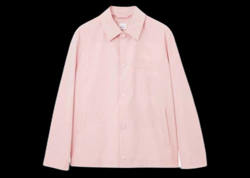 Burberry Embroidered Ekd Logo Jacket Pink