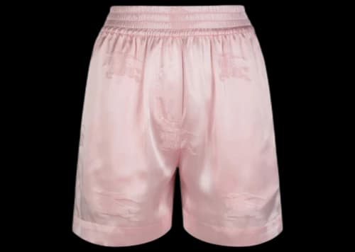 Burberry EKD Jacquard Silk Shorts Light Pink