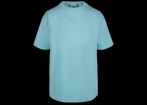 Burberry Graphic Printed Short Sleeve Shirt Blue