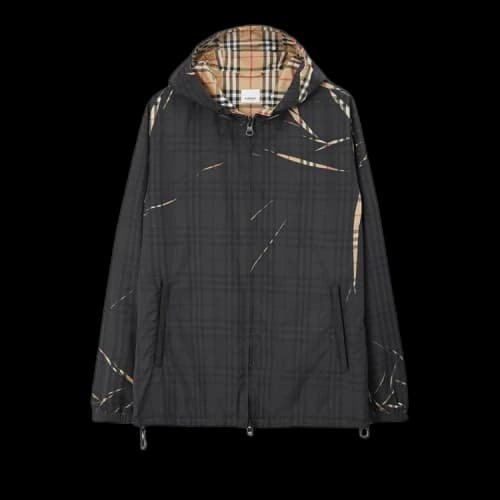 Burberry Sliced Check Jacket 'Black'