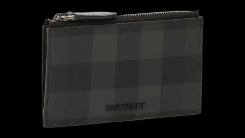 Burberry Slim Zip Card Case and Coin Purse Black