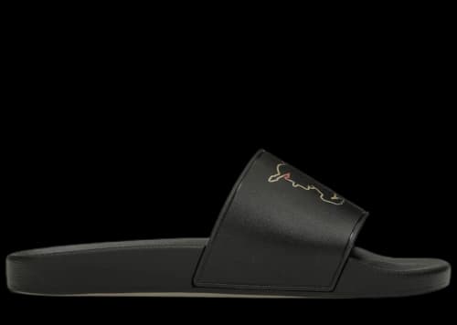Burberry Check EKD Motif Slide Black
