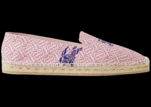 Burberry EKD Monogram-Print Espadrilles Pink (Women's)