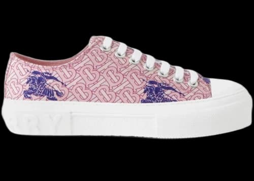 Burberry EKD Monogram Pattern Flatform Pink (Women's)
