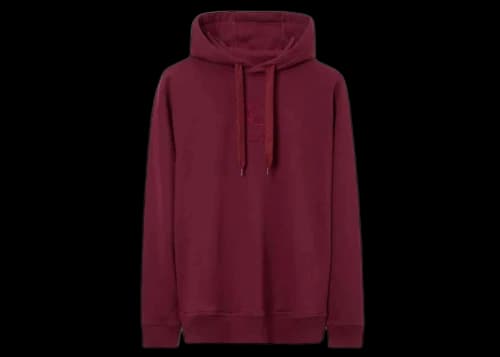 Burberry Embroidered EKD Cotton Hoodie Deep Crimson