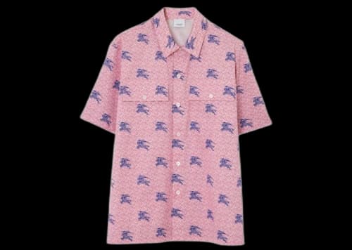 Burberry Ekd TB-Monogram Cotton Shirt Pink