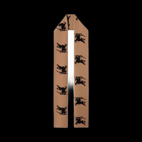 Burberry Equestrian Wool Scarf 'Camel'