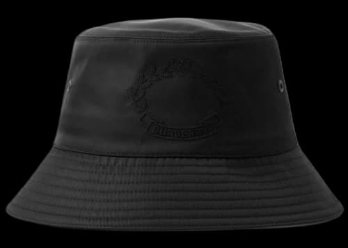 Burberry Oak Leaf Crest Bucket Hat Black