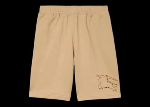 Burberry Check EKD Cotton Shorts Soft fawn