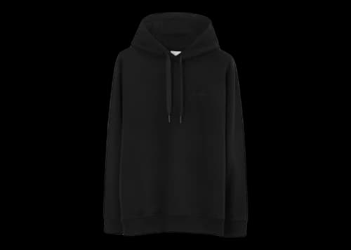 Burberry Check EKD Cotton Hoodie Black