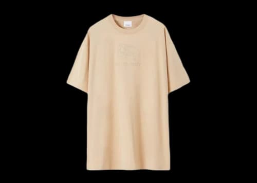 Burberry EKD Cotton T-shirt Soft Fawn