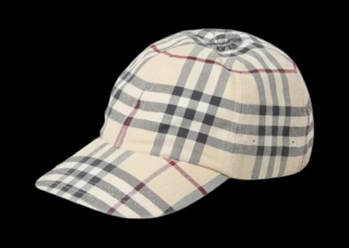 Burberry Check Cap Cream