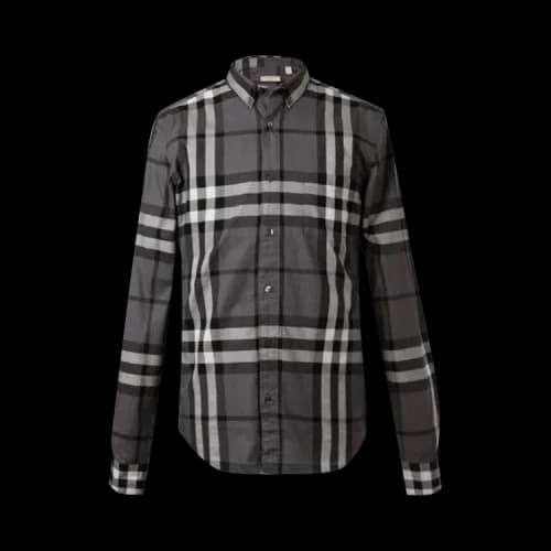 Burberry Check Shirt Grey