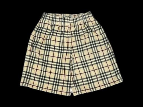 Burberry Debson Towel Check Shorts Beige