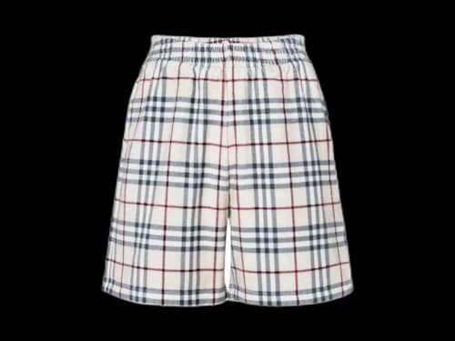 Burberry Debson Towel Check Shorts Light Beige
