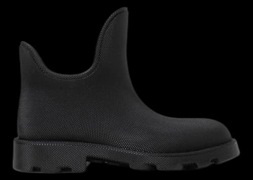 Burberry Marsh Round-Toe Ankle Boots Black
