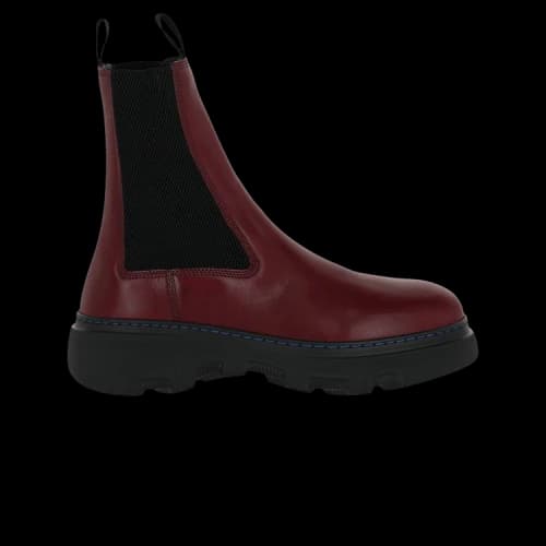 Burberry Creeper Chelsea Boots Plum